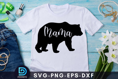 Bear mama, Mam SVG SVG DESIGNISTIC 