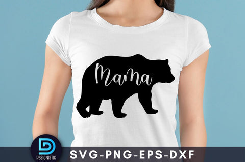 Bear mama, Mam SVG SVG DESIGNISTIC 