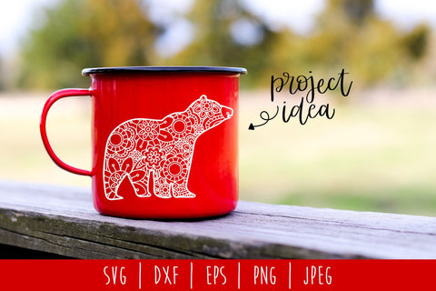 Bear Mandala Zentangle SVG SavoringSurprises 