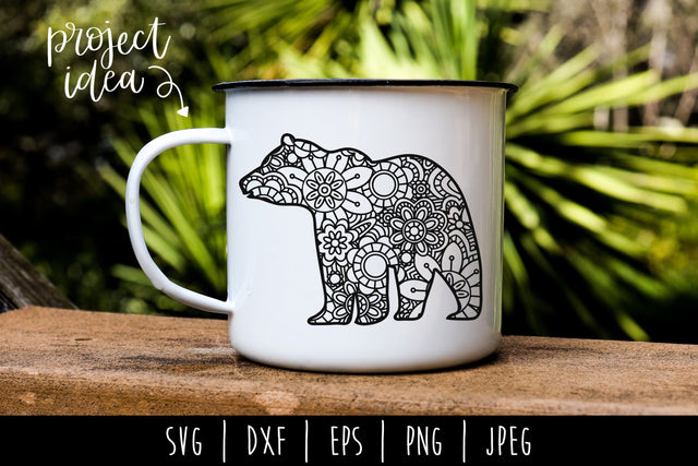 Bear Mandala Zentangle SVG SavoringSurprises 