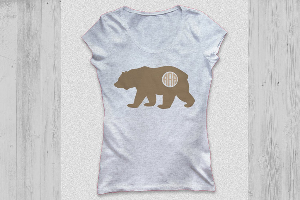 Bear Monogram| Bear SVG Cut Files - So Fontsy