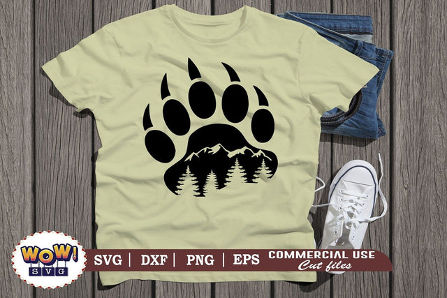 Bear Paw svg, Camping svg, RV svg, Dxf, Png SVG Wowsvgstudio 