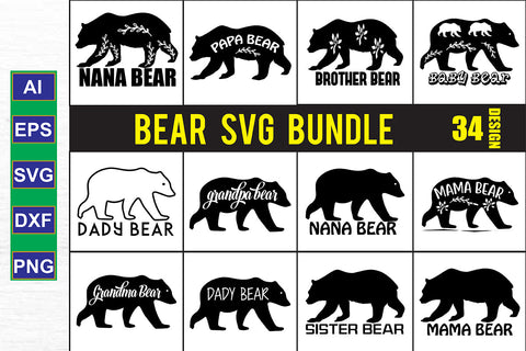 Bear SVG Bundle SVG orpitasn 