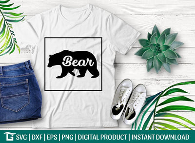 Bear Svg Cut File, Grizzly Bear Svg, Brown Bear Svg, Quote Svg, Black Bear Svg, Tshirt Design, SVG ETC Craft 