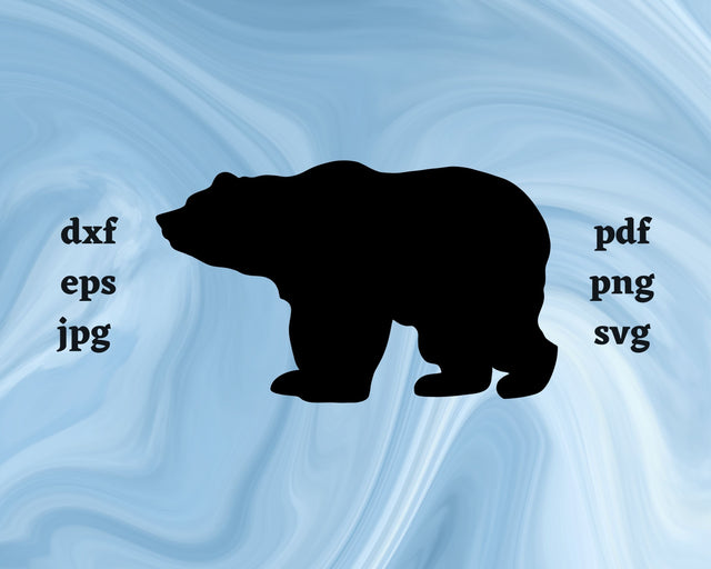 Bear SVG Cut File SVG Northern Light SVG 