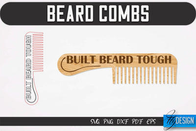 Beard Combs SVG | Beard Laser Cut SVG | CNC files SVG Fly Design 