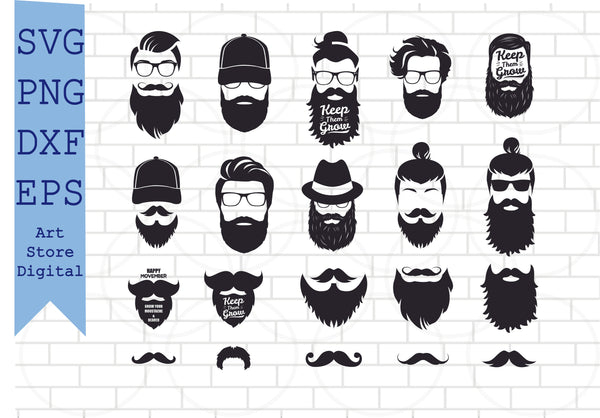 Meme SVG Cut File Nordic Man PNG Beard Barber (Instant Download) 