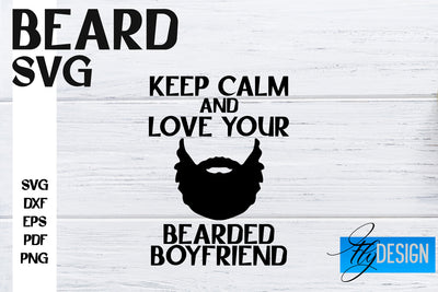 Beard SVG Design | Funny Quotes SVG Design | Bearded Men SVG SVG Fly Design 