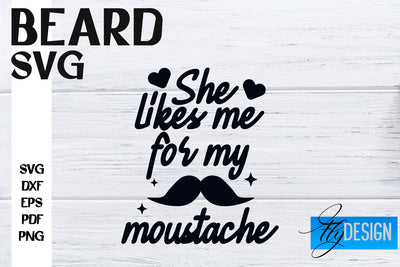 Beard SVG Design | Funny Quotes SVG Design | Bearded Men SVG SVG Fly Design 
