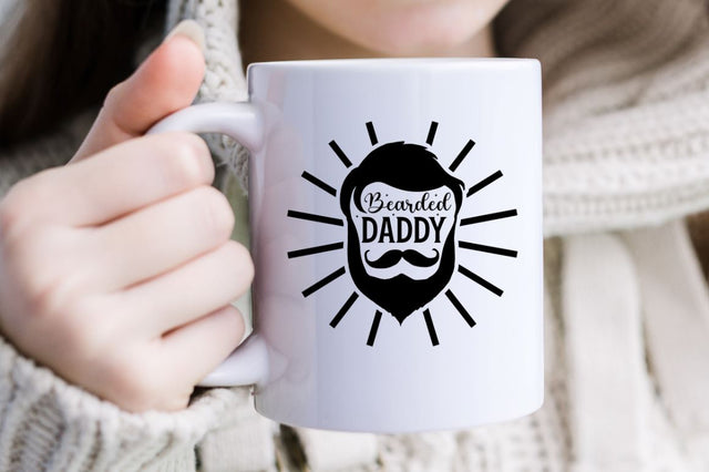 Bearded daddy SVG SVG DESIGNISTIC 