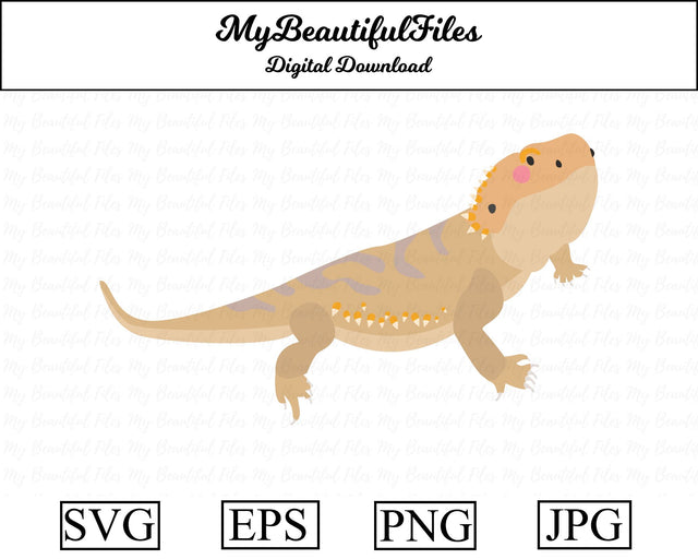 bearded dragon - animal SVG MyBeautifulFiles 