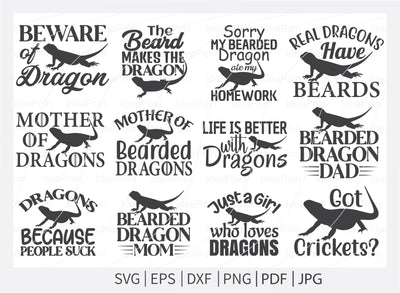 Bearded Dragon Bundle svg, Bearded Dragon Qotes, Bearded Dragon svg, Funny Reptile Svg, Bearded Dragon Sayings, Beardie svg, Bearded Dragon SVG Dinvect 