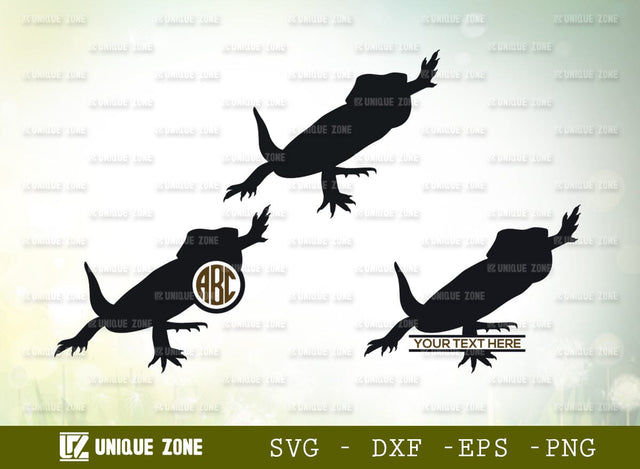 Bearded Dragon Monogram SVG Cut File, Bearded Svg, Dragon Svg, Reptile Svg, Lizard Svg, Animal Svg, Beardie Mom Svg, Beardy Lover Svg, SVG Unique Zone 