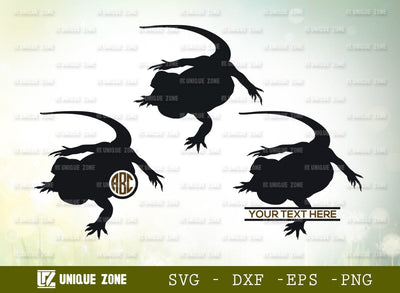 Bearded Dragon Monogram SVG Cut File, Bearded Svg, Dragon Svg, Reptile Svg, Lizard Svg, Animal Svg, Beardie Mom Svg, Beardy Lover Svg, SVG Unique Zone 
