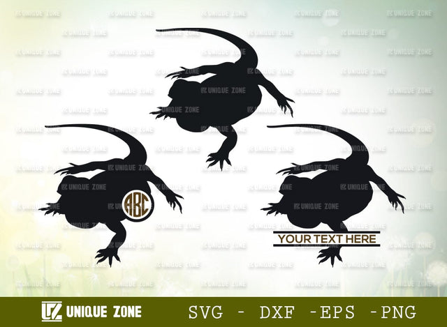 Bearded Dragon Monogram SVG Cut File, Bearded Svg, Dragon Svg, Reptile Svg, Lizard Svg, Animal Svg, Beardie Mom Svg, Beardy Lover Svg, SVG Unique Zone 