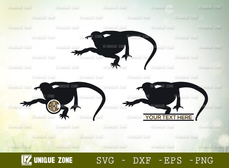 Bearded Dragon Monogram SVG Cut File, Bearded Svg, Dragon Svg, Reptile Svg, Lizard Svg, Animal Svg, Beardie Mom Svg, Beardy Lover Svg, SVG Unique Zone 