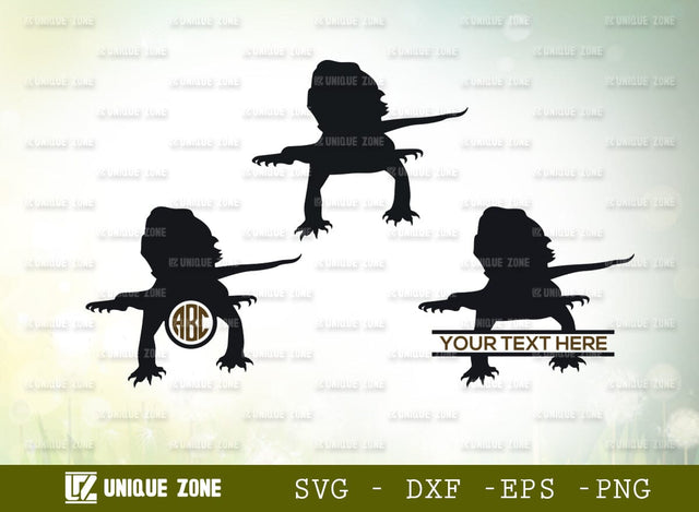 Bearded Dragon Monogram SVG Cut File, Bearded Svg, Dragon Svg, Reptile Svg, Lizard Svg, Animal Svg, Beardie Mom Svg, Beardy Lover Svg, SVG Unique Zone 