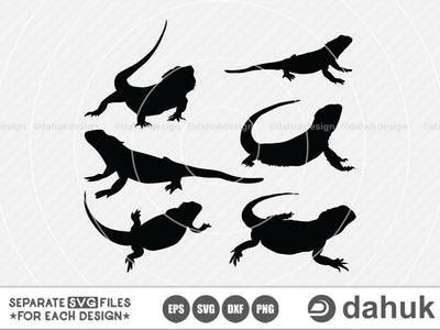Bearded dragon SVG,dragon dxf,dragon eps,Bearded dragon,svg cut file for silhouette SVG dahukdesign 