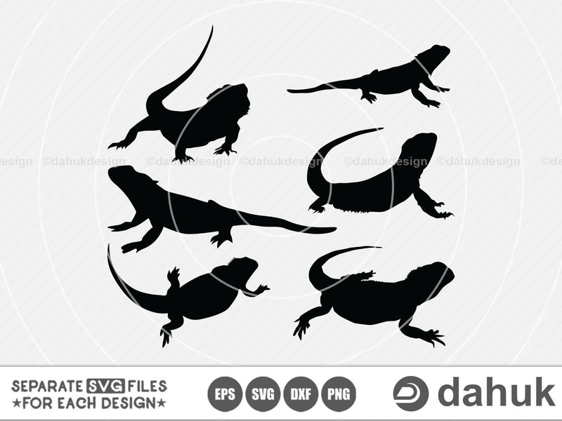 Bearded Dragon Svg Dragon Dxf Dragon Eps Bearded Dragon Svg Cut File