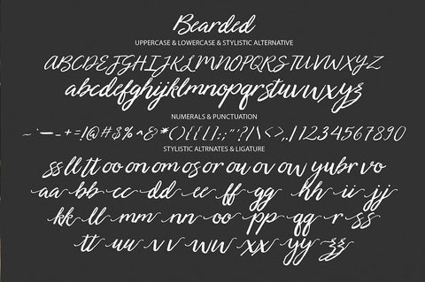 Bearded Font gatype 