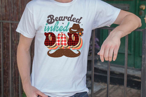 Bearded Inked Dad Sublimation SVGArt 