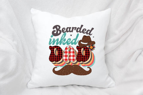 Bearded Inked Dad Sublimation SVGArt 