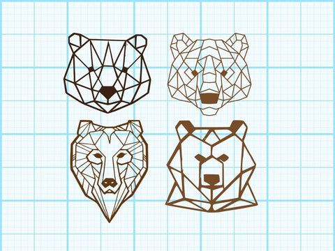 Bears Geomatical Svg Sublimation Johan Ru designs 