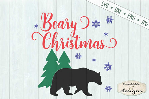 Beary Christmas - Trees - Snowflakes - SVG SVG Ewe-N-Me Designs 