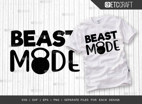 Beast Mode SVG Bundle, Weights Svg, Gym Svg, Fitness Svg, Workout Svg, Bodybuilding Svg, Gym Quotes, ETC T00186 SVG ETC Craft 
