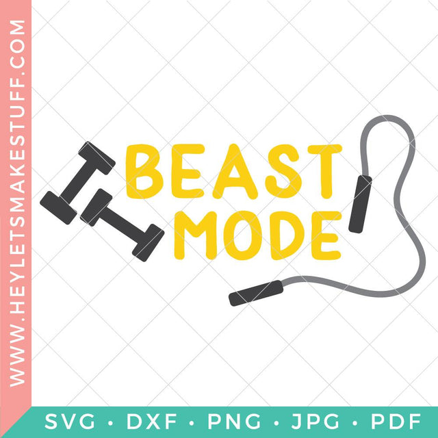 Beast Mode SVG Hey Let's Make Stuff 