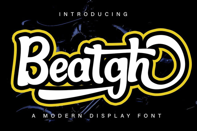 Beatgh Modern Display Font Font Skiiller_Std 