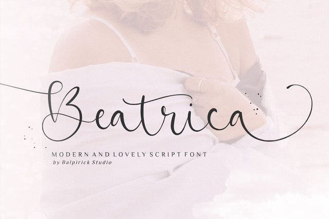 Beatrica Modern And Lovely Script Font Font Balpirick 