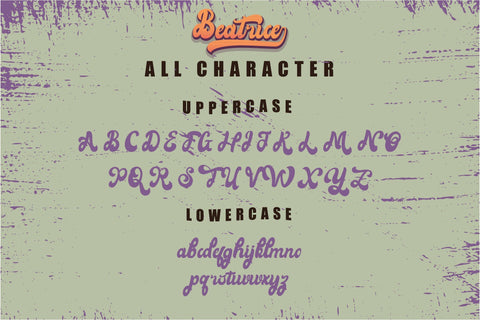 Beatrice Retro Font SVG nearzz 