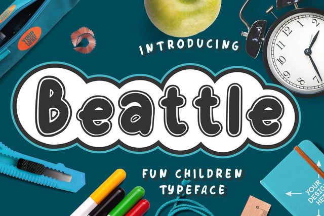 Beattle Fun Children Typeface Font Creatype Studio 