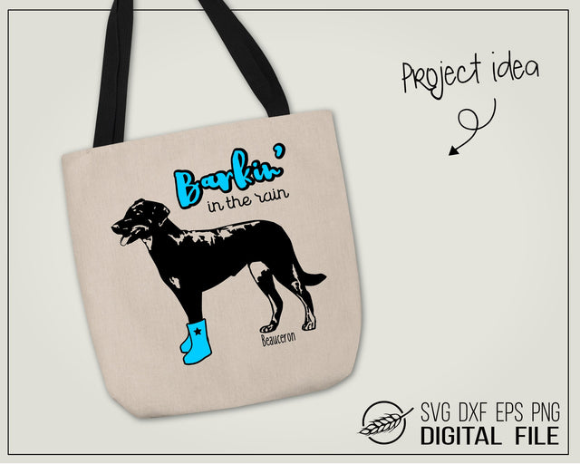 Beauceron, Barking in the rain SVG Boertiek 