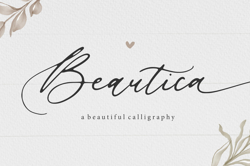Beautica Beautiful Calligraphy Font Font Balpirick 