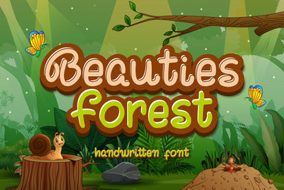 Beauties Forest Font jafarnation 