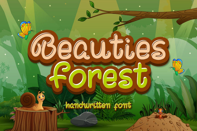 Beauties Forest Font jafarnation 
