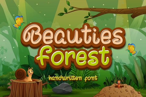 Beauties Forest Font jafarnation 