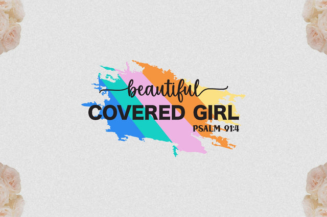 Beautiful Covered Girl Psalm 91:4 Sublimation Jagonath Roy 