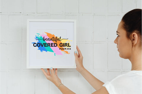 Beautiful Covered Girl Psalm 91:4 Sublimation Jagonath Roy 