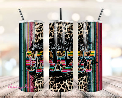 Beautiful Crazy PNG, Seamless Tumbler Wrap, Tumbler Design, 20 oz Tumbler PNG, Sublimation Tumbler, Country Music, PNG 2021 Sublimation TrendingDesign 