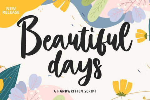 Beautiful Days Font Fallen Graphic Studio 