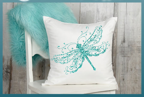 Beautiful Delicate Dragonfly Mandala Zentangle SVG SVG Harbor Grace Designs 