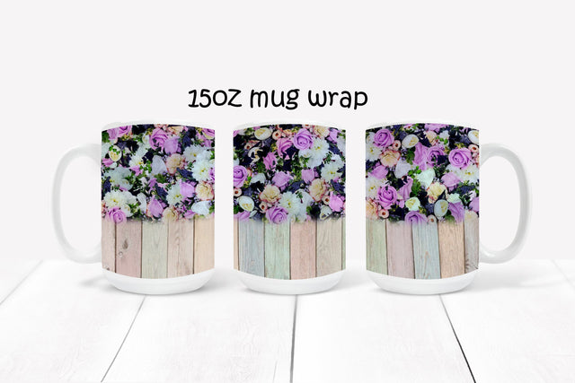 Beautiful Flowers bouquet Mug Sublimation Design,Wedding mug wrap,Floral Mug Wrap Design,Tea Mug Template,Elegant Mug Sublimation Template Sublimation ArtStudio 