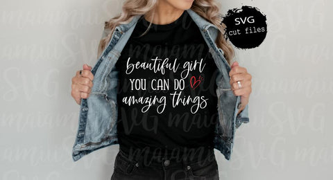 Beautiful Girl You Can Do Amazing Things Svg, Girl Nursery Svg, Nursery Sign Svg, Newborn Girl Svg SVG MaiamiiiSVG 