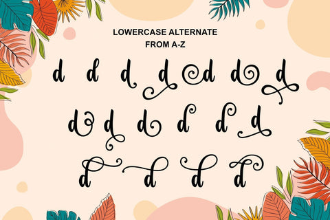 Beautiful Holiday Font Mozarella 