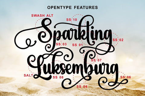 Beautiful Holiday Font Mozarella 