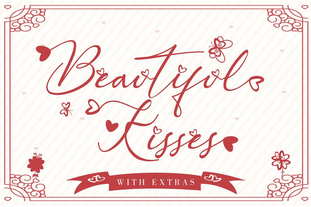 Beautiful Kisses Font Letterara 