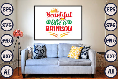 Beautiful Like A Rainbow SVG Craftlabsvg24 
